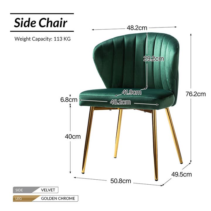 Karat Home - Wholesale Chair - Milia Dining Chair Set of 215