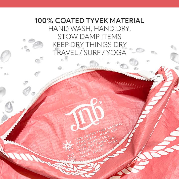 JNBFASHION.COM - Wholesale Pouch - Women's - 100% Coated Tyvek Material Rope Design Beach Pouch5