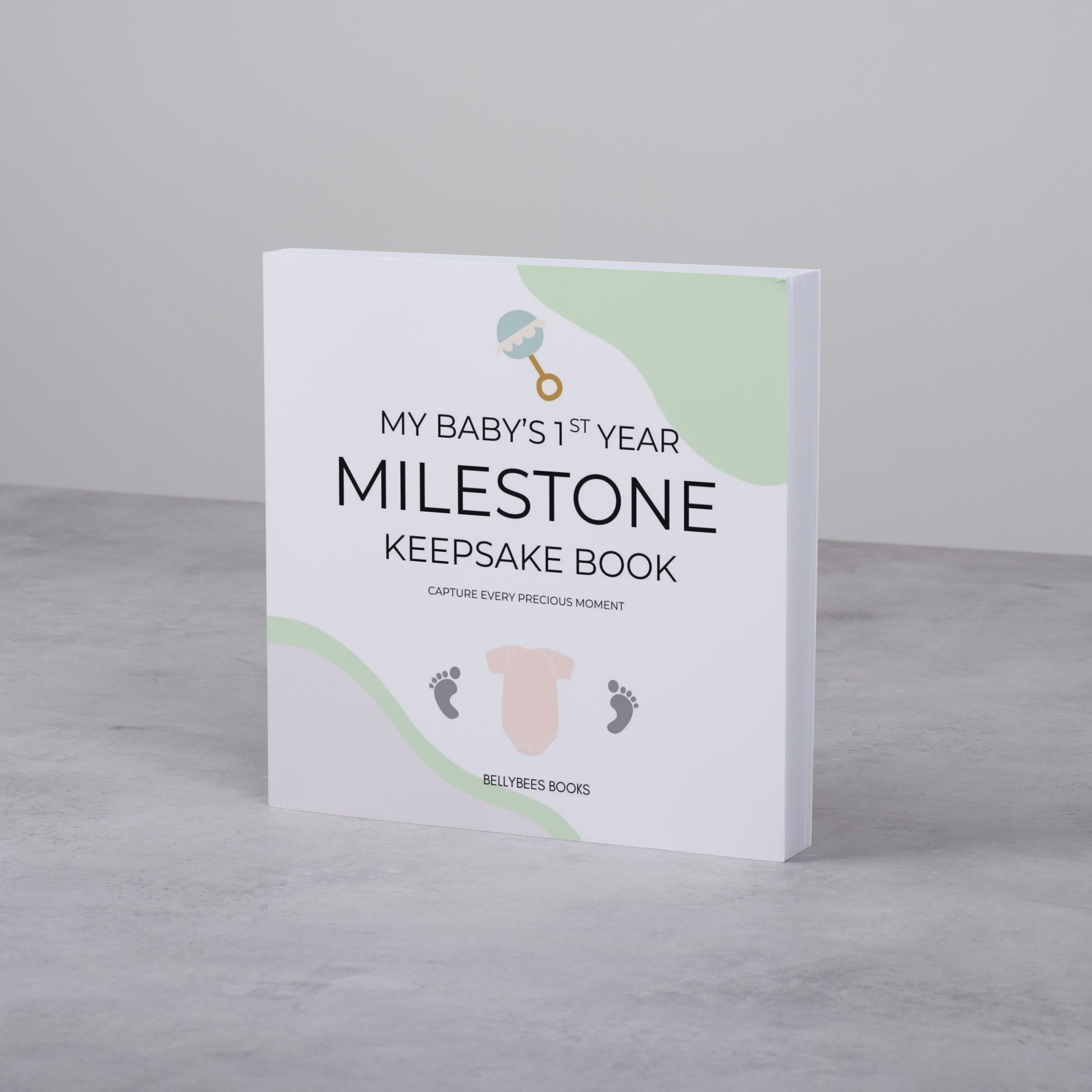 Bellybees – wholesale Milestone art/keepsake – Child & baby – My Baby's 1st Year Milestone Keepsake Book!7