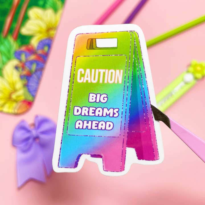 Big Dreams Ahead Vinyl Sticker for wholesale by A Little Spark