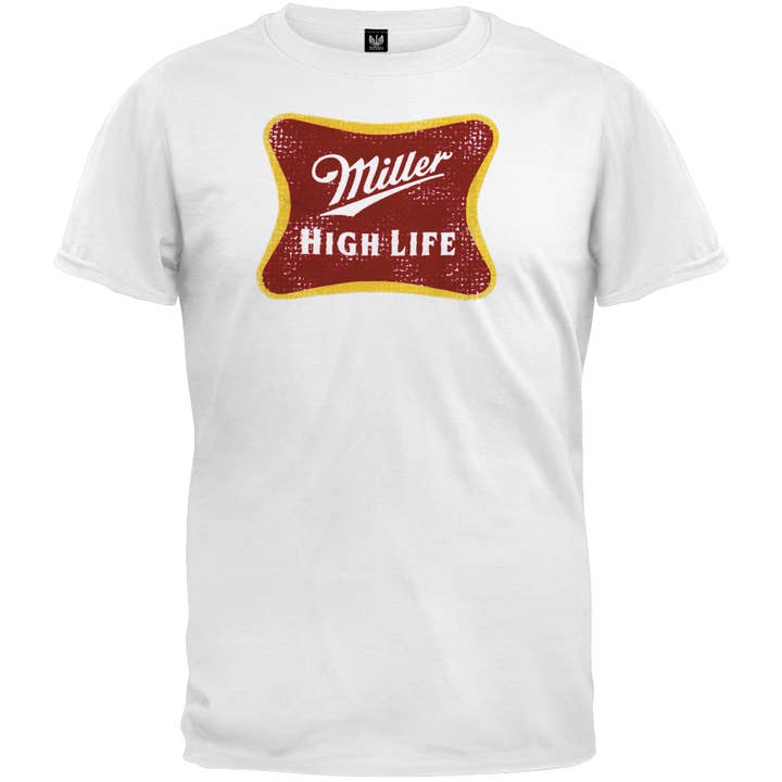 Official Store - Wholesale Screen Printed T-Shirt - Men's - Miller - High Life Distressed Logo Men's T Shirt