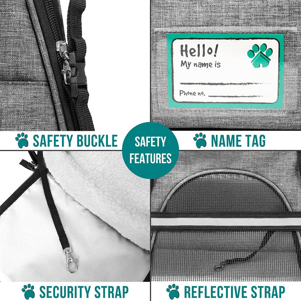 PetAmi - Wholesale Pet Carrier - Cat/Dog - Heather Tote Bag Pet Carrier13