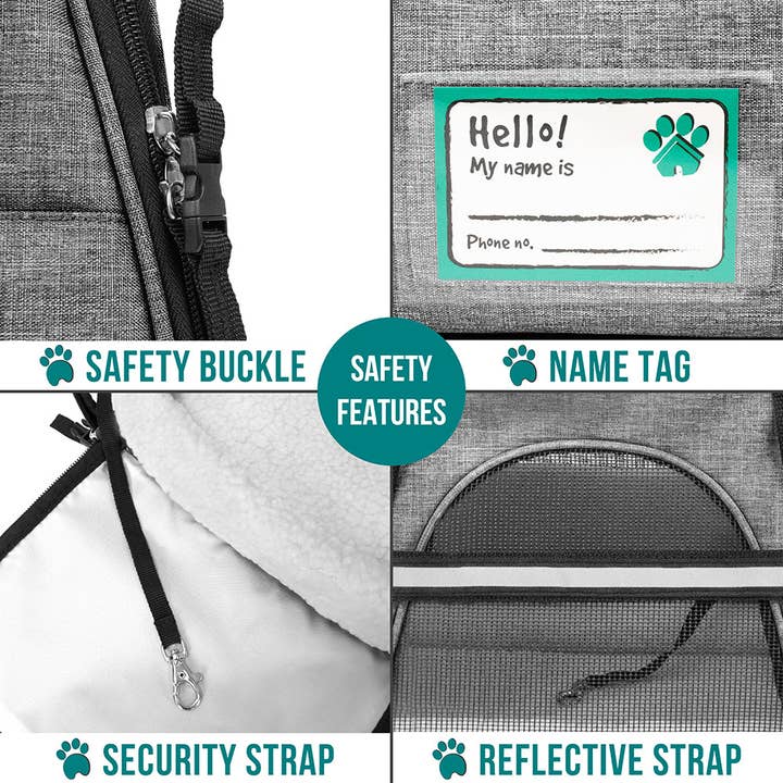 PetAmi - Wholesale Pet Carrier - Cat/Dog - Heather Tote Bag Pet Carrier13