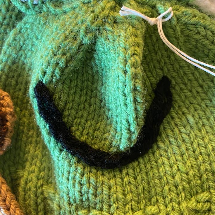 Knit By Ma and Bear - Wholesale Newborn/Knit Hat - Baby - Frog hat; hand knit baby infant hats beanie newborn toddler