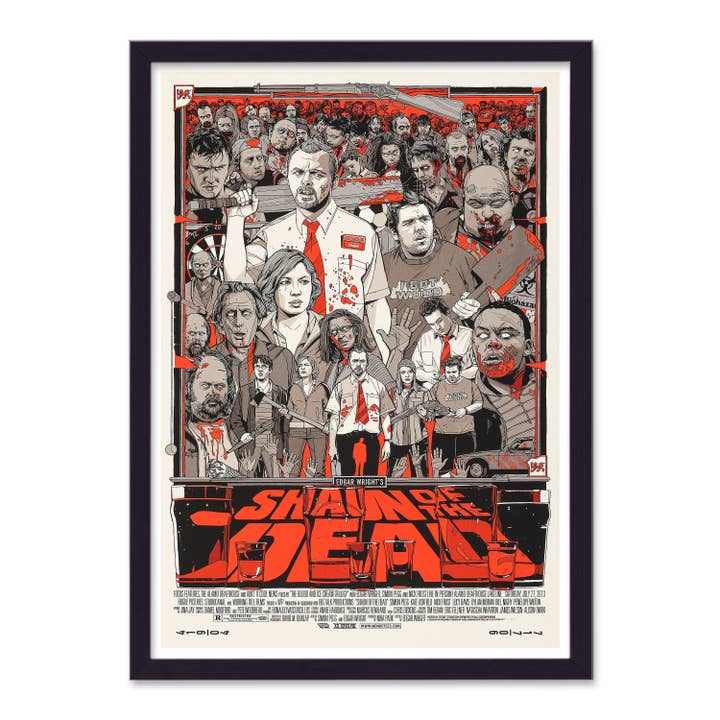 Shaun Of The Dead Reimagined Movie Poster for wholesale by Gallery Print and Art