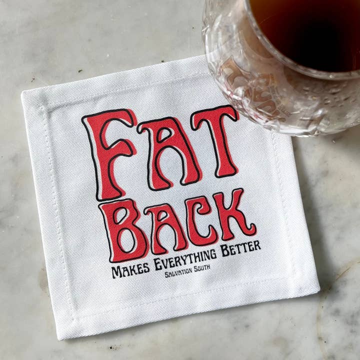 The Fat Back Makes Everything Better Cocktail Napkin for wholesale by Salvation South