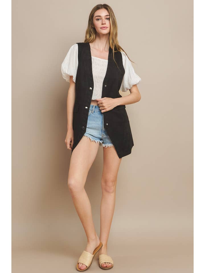 WISTERIA LANE – Colete - Mulher por atacado – COLETE MIDI CAMURÇA - BRONZEADO CLARO 6432JIA 6