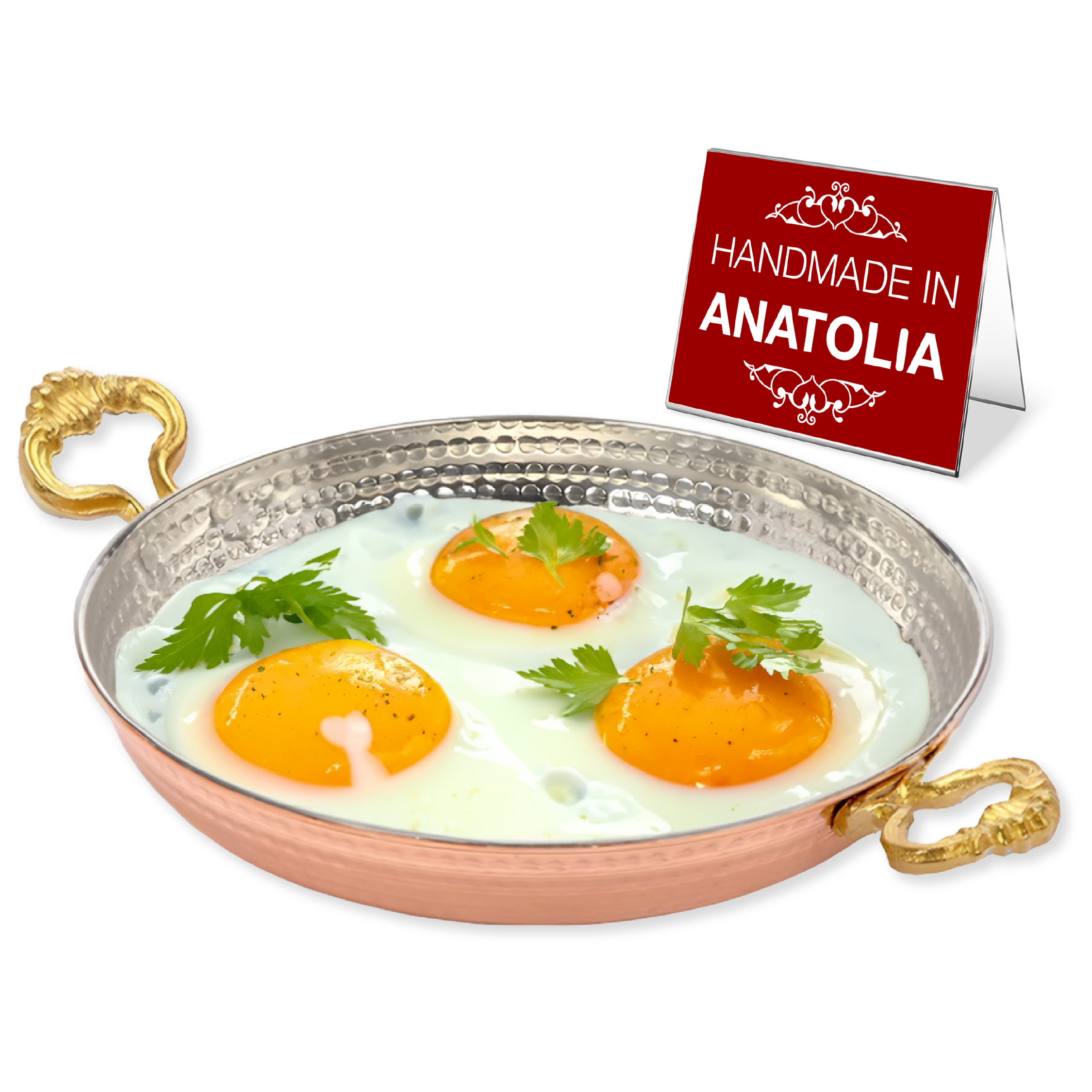 Hakan – Frigideira por atacado – Frigideira de Cobre Artesanal Hakan para Ovos, Pequena6