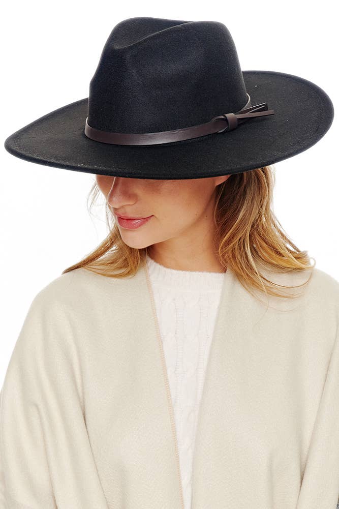 Hana - Wholesale Fedora - Women's - Felt Wide Brim Fedora Hat8