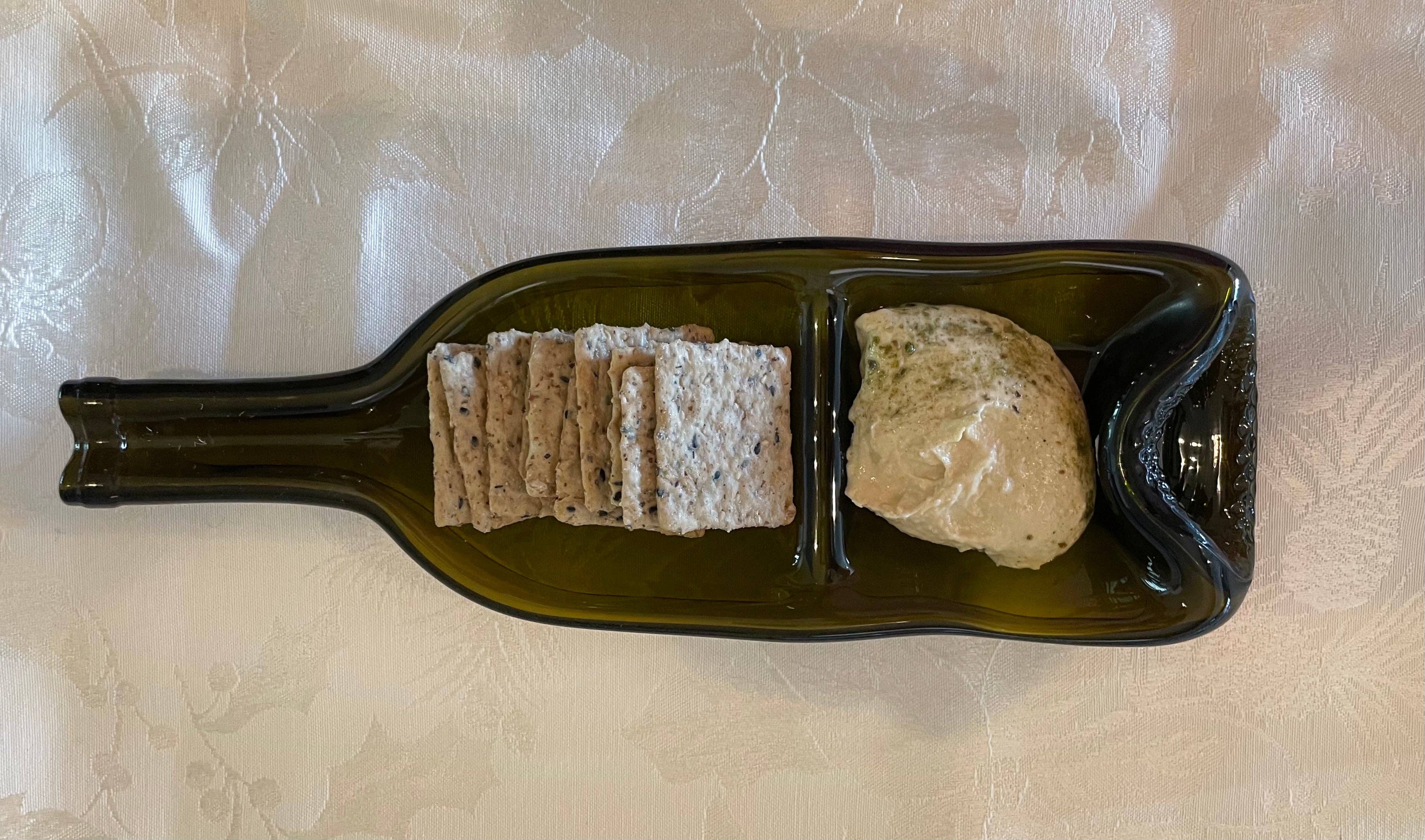 Rescued Whines - Wholesale Serving Tray - Divided Slumped Wine Bottle serving tray4