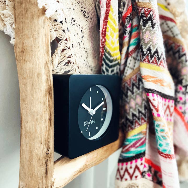 Bagby - Wholesale Alarm Clock - Bagby Minimalist Silent Alarm Clock - Black5