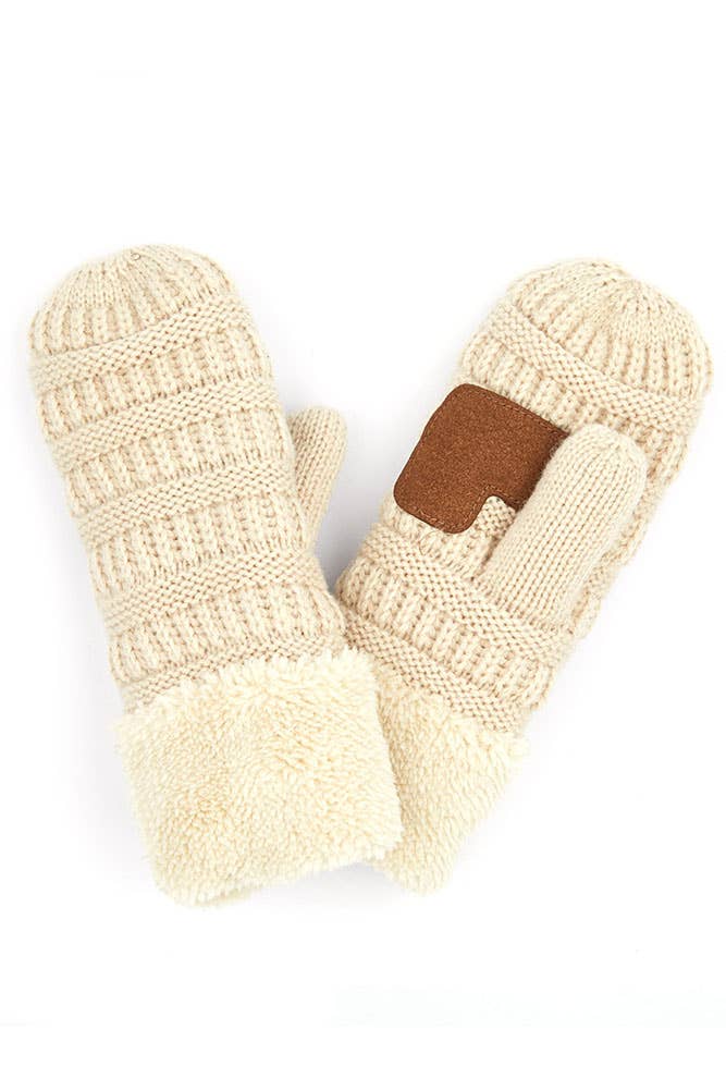 Hana – wholesale Mittens – Child – C.C Kids solid Knitted mitten0