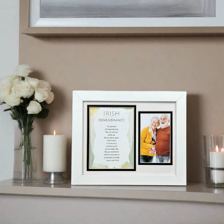 The Grandparent Gift Co. Inc. - Wholesale Picture Frame - Irish Blessing Remembrance Sympathy Photo Frame 78103