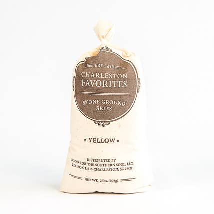 Charleston Favorites Yellow Stone Ground Grits (2 lbs) for wholesale by Charleston Favorites, Food For The Southern Soul, BlackJack