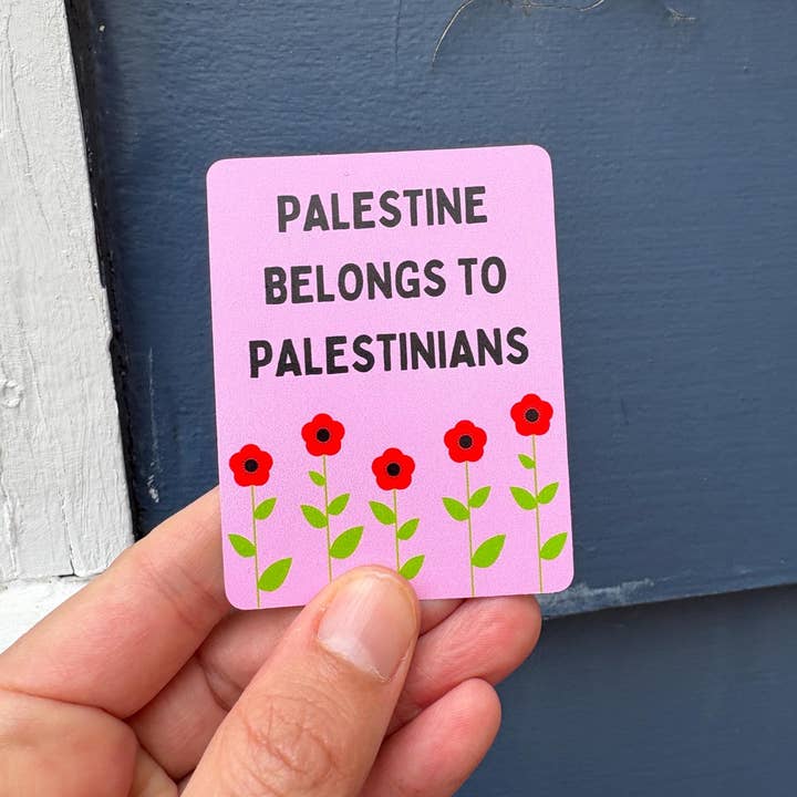 Anna Liz Heart Designs - Wholesale Sticker - Free Palestine Sticker - Palestine Belongs to Palestinians4