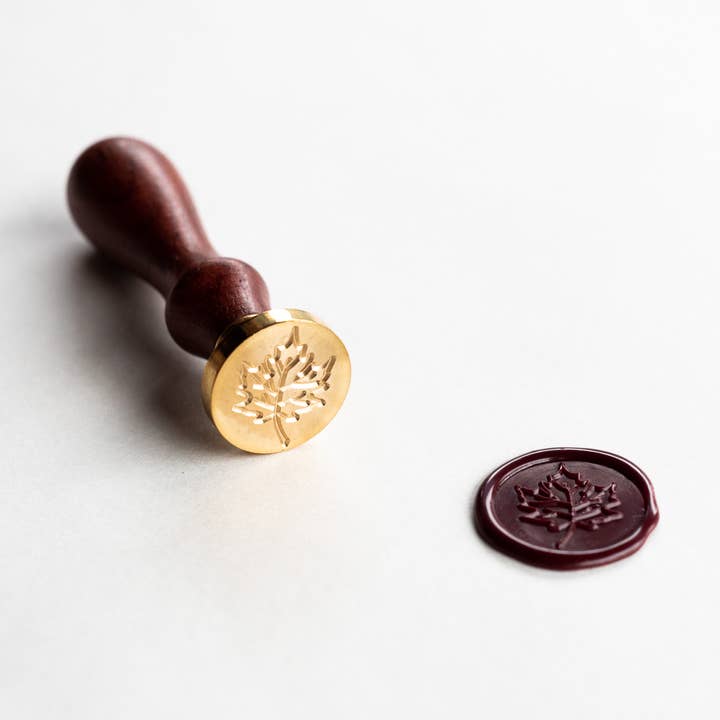 Maple Leaf Wax Seal Stamp for wholesale by Modern Legacy Paper Company