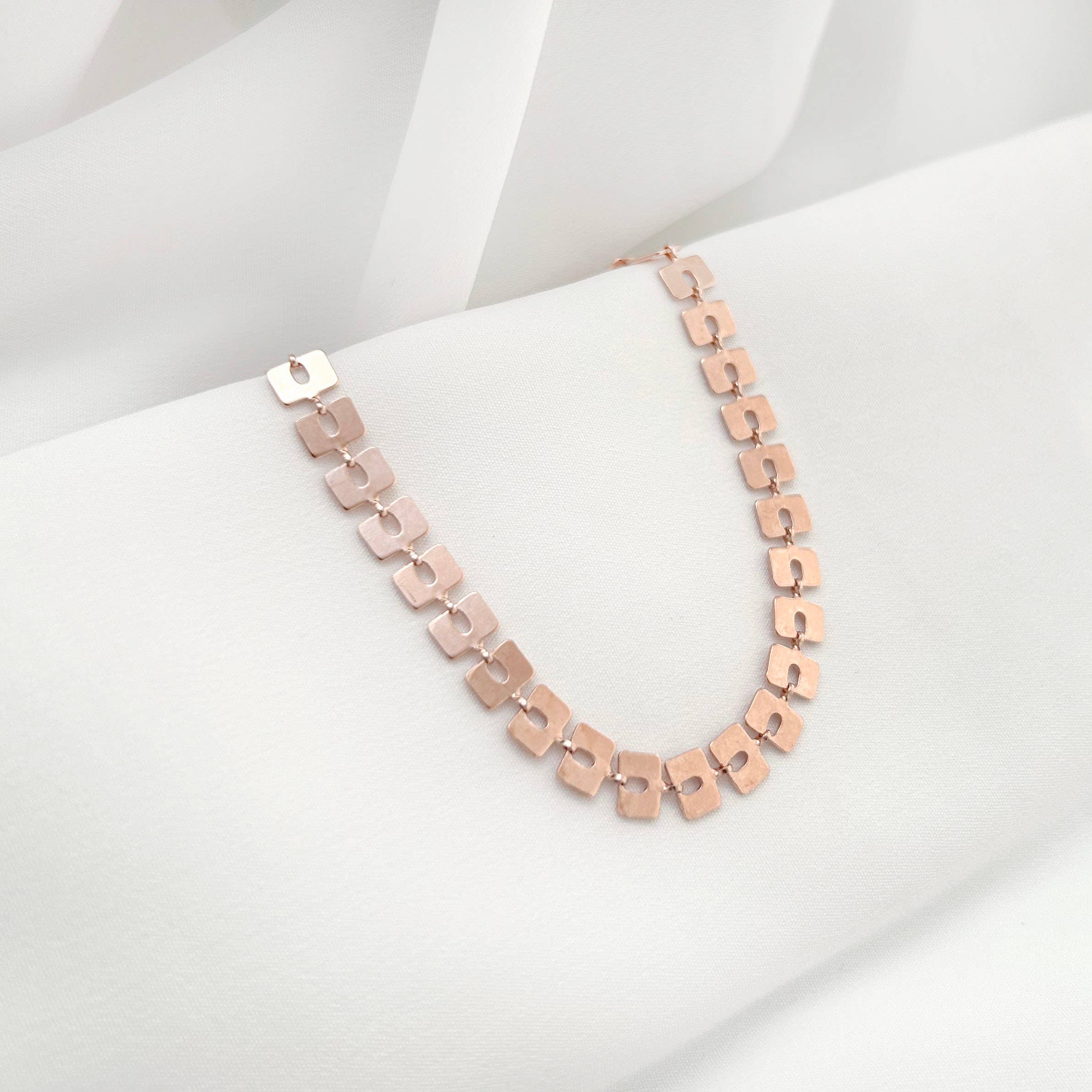 Industrial Jewellery Ltd – wholesale Link & chain bracelet – Mabel Bracelet Rose Gold3