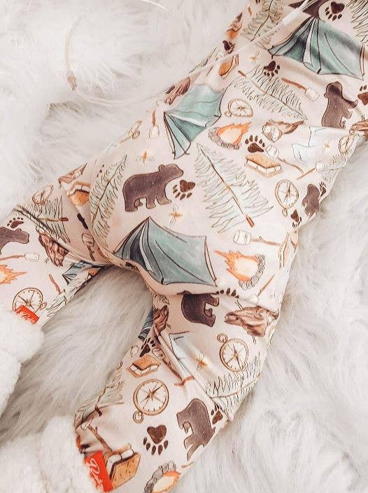 Rufflеѕ & Bоwtіеѕ - Affordable Boys & Girls Clothing - Wholesale Sleepsuit - Baby - Baby's Summer Sleeper  - Sleeping Bears Camping0