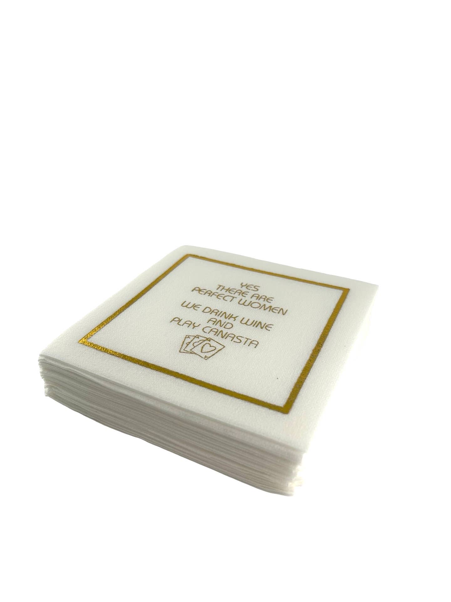 Maven Home - Wholesale Disposable Napkin - Linen-Feel Cocktail Napkins, Perfect Women Canasta1