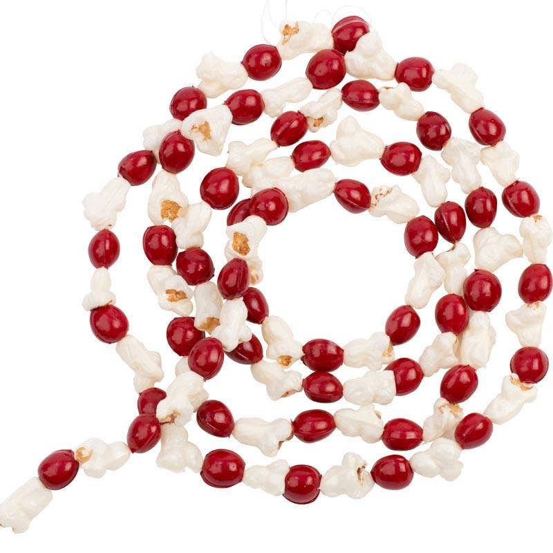 Factory Direct Craft – wholesale Ornament – 6' Artificial Popcorn and Cranberry Garland 3