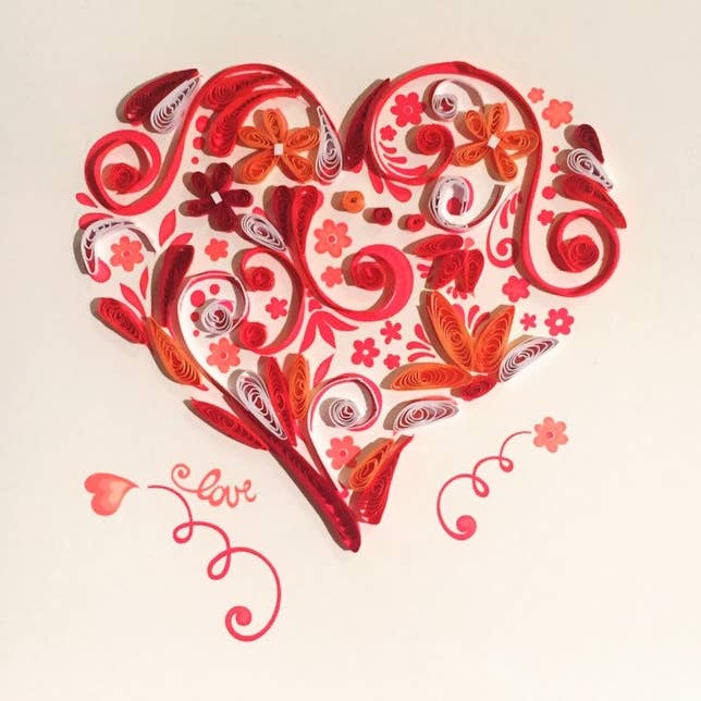 Handmade Love & Friendship Vibrant Floral Card for wholesale by Amaranta Designs