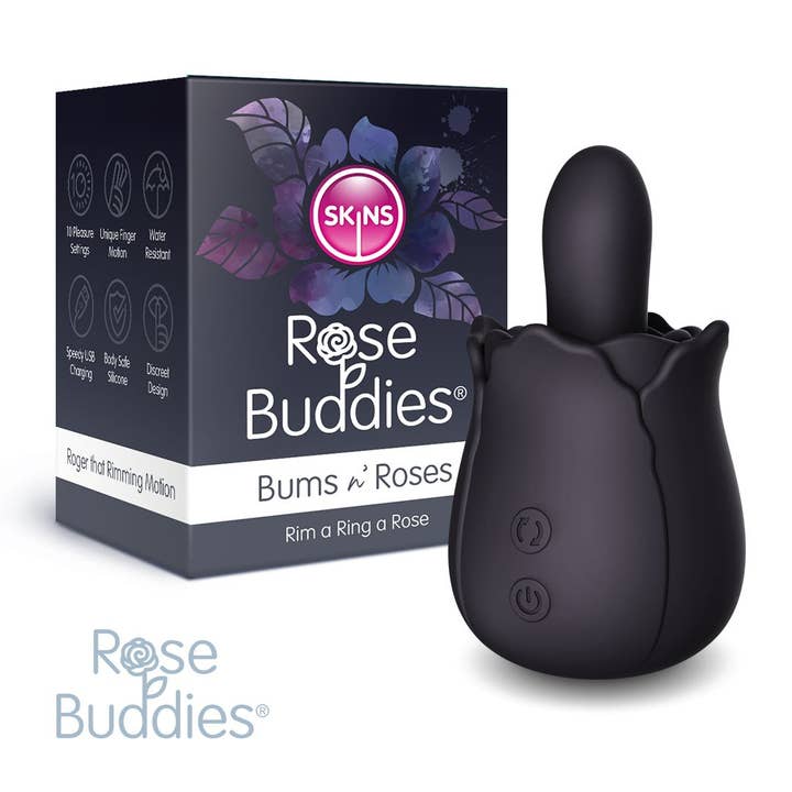 Creative Conceptions LLC - Vente Sex toys - Jouet à jante vibrante Skins Rose Buddies - The Bums N Roses