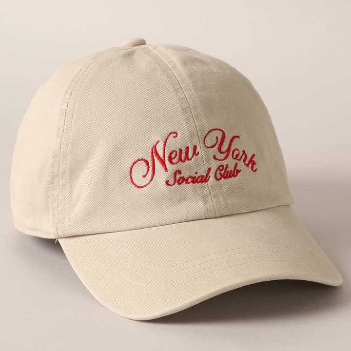 Fashion City - Wholesale Baseball Cap - Unisex - New York Social Club Text Embroidery Baseball Cap4