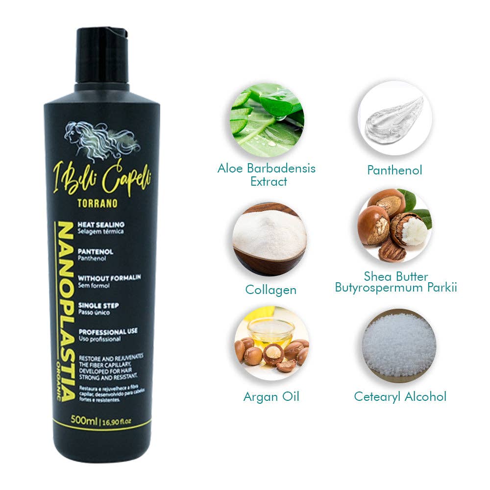 I Belli Capelli - Wholesale Hair Mask - I Belli Capelli Torrano Nanoplastia Heat Sealing Organic Mask Single Step Without Formalin 500ml/16,90 fl.oz2