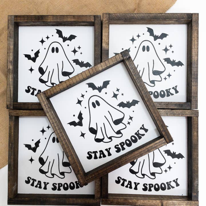Stay Spooky l Wood Sign for wholesale by After5 Designs