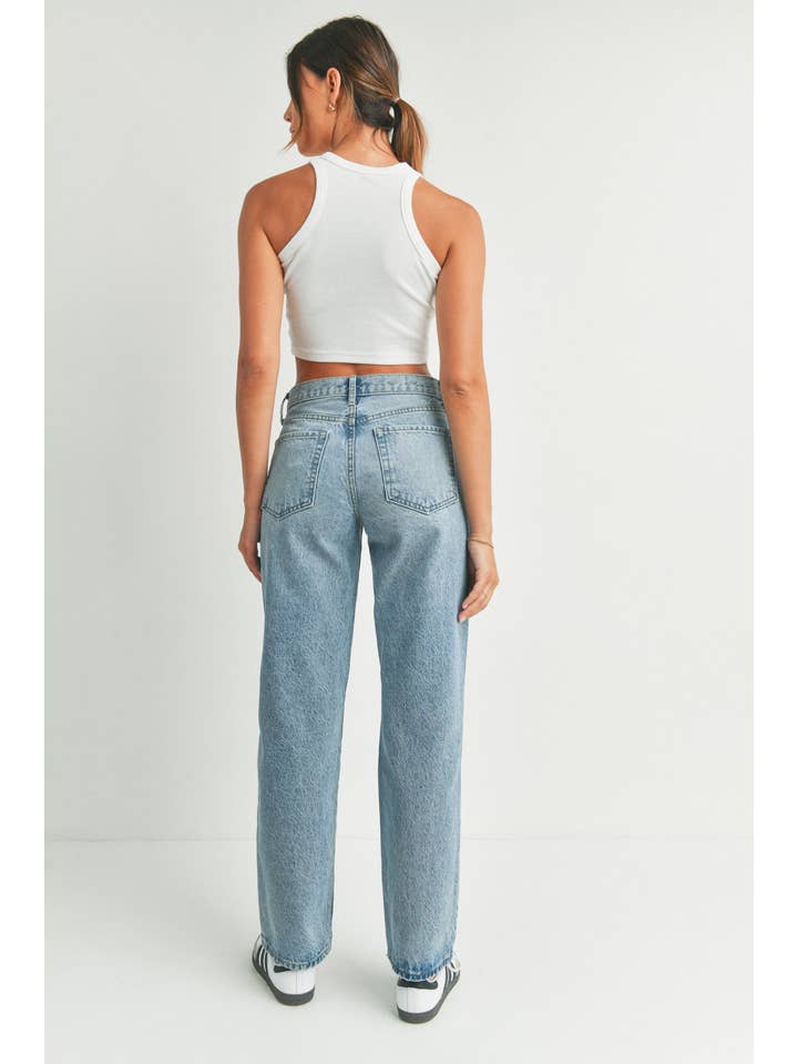 JUST BLACK DENIM - Wholesale Jeans - Women's - BP446N - MED - Relaxed Straight