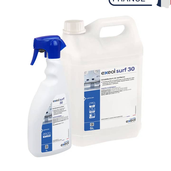 Désinfectant des surfaces - Exeol surf 30 - Sodel pour la vente par My Podologie