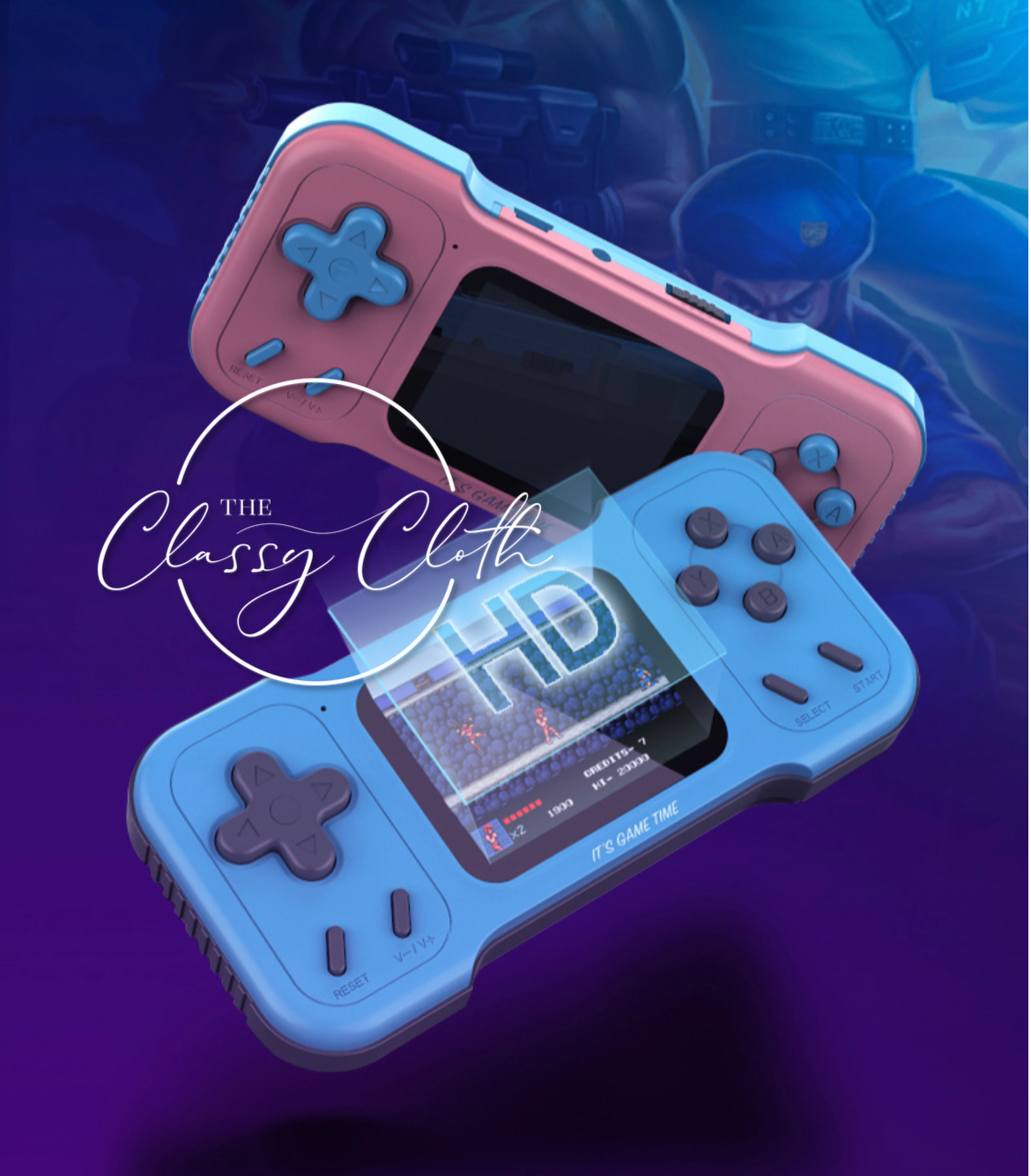 The Classy Cloth WS - Vente Jouet électronique – enfant et bébé - Système de jeu de Noël 500 G - Blue RTS3