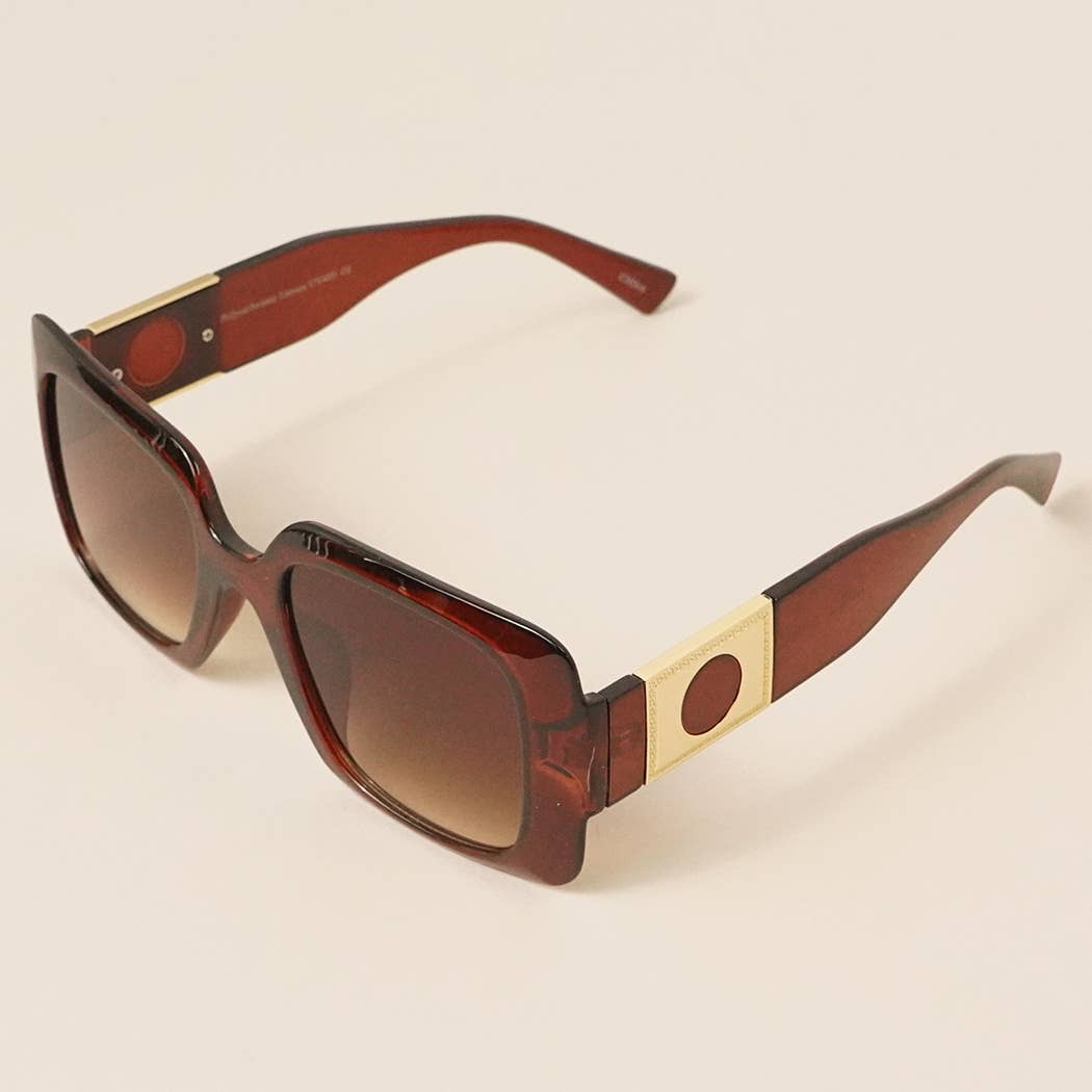  ASSORTED COLOR Retro Square Acetate Sunglasses for wholesale on Faire7
