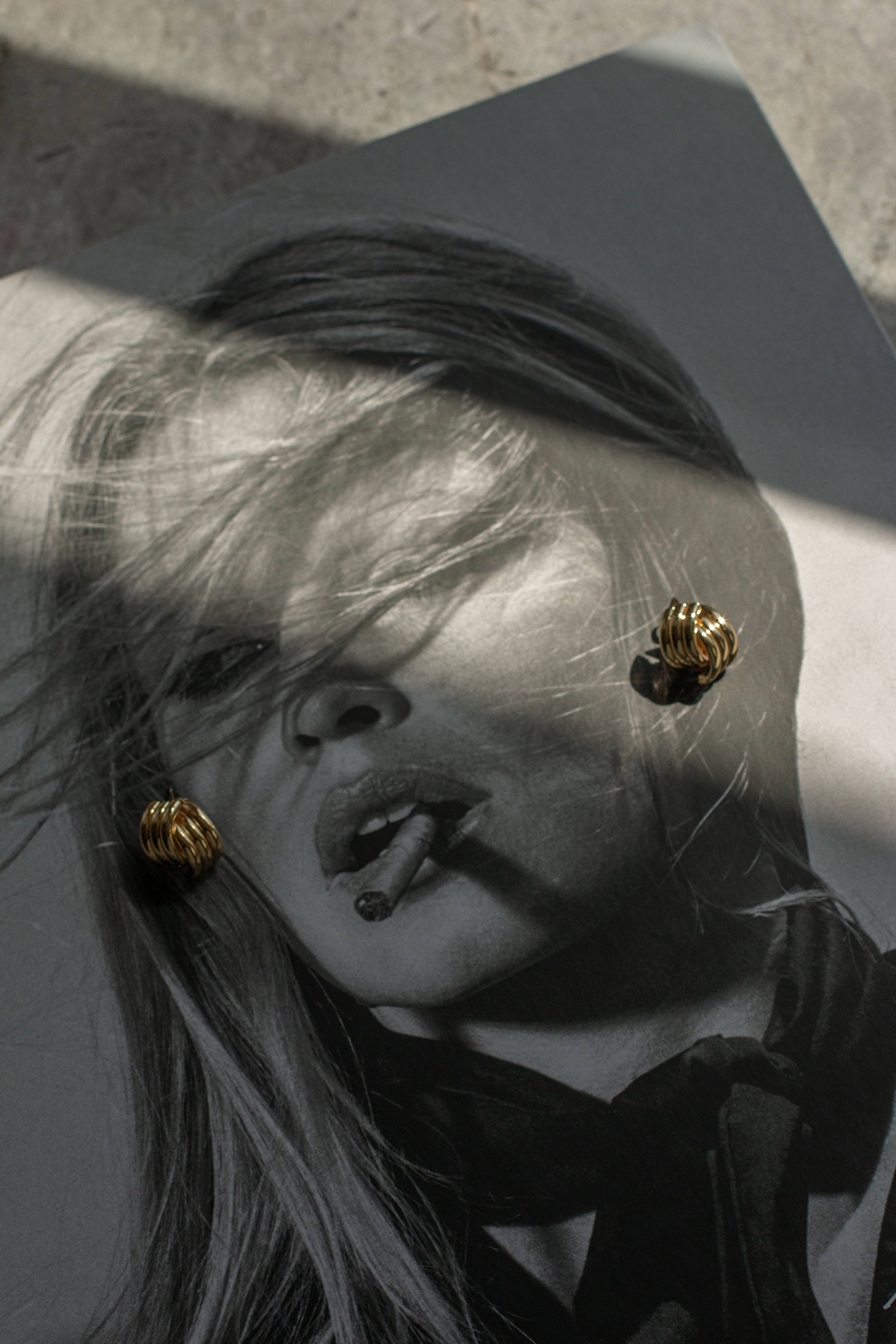 Beads by Tara - Vente Clous d'oreille - Boucles d’oreilles Knot en vermeil or 14 carats6