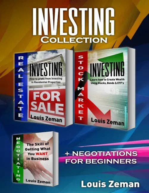 Books by splitShops - Wholesale Business & Finance - Stock Market for Beginners, Real Estate Investing, Negotiating: 3 books in 1! Learn Stocks, Bonds & ETFs & Profit from Investing in Residential Proper - Paperback0