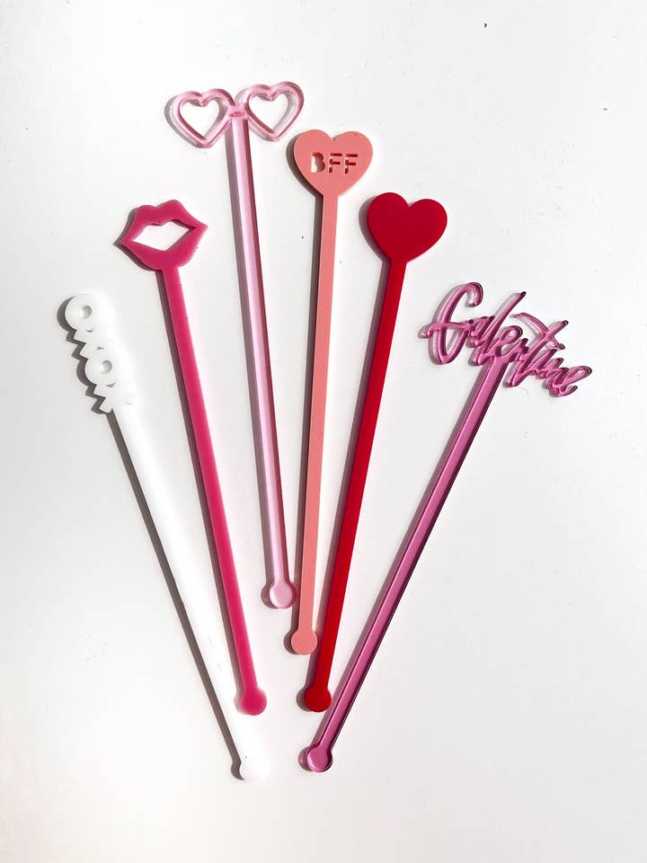 Ensemble de bâtonnets de mélange pour la Journée des Galentines pour la vente par Lucky Lemon Paper Co.