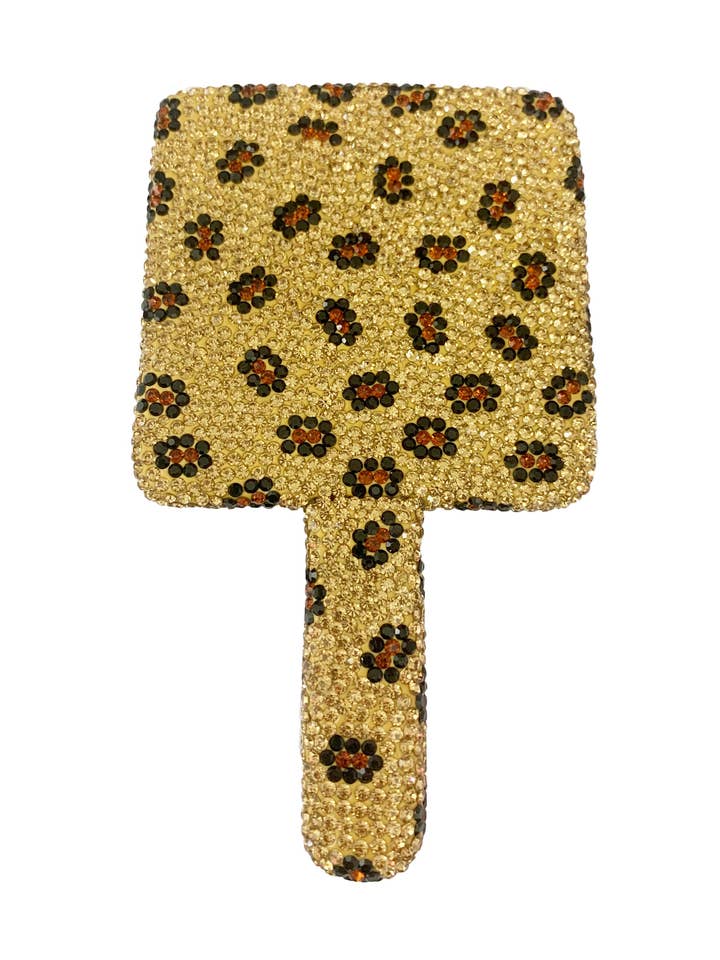 Square Ceramic Rhinestone Hand Mirror M0430 for wholesale by Ole