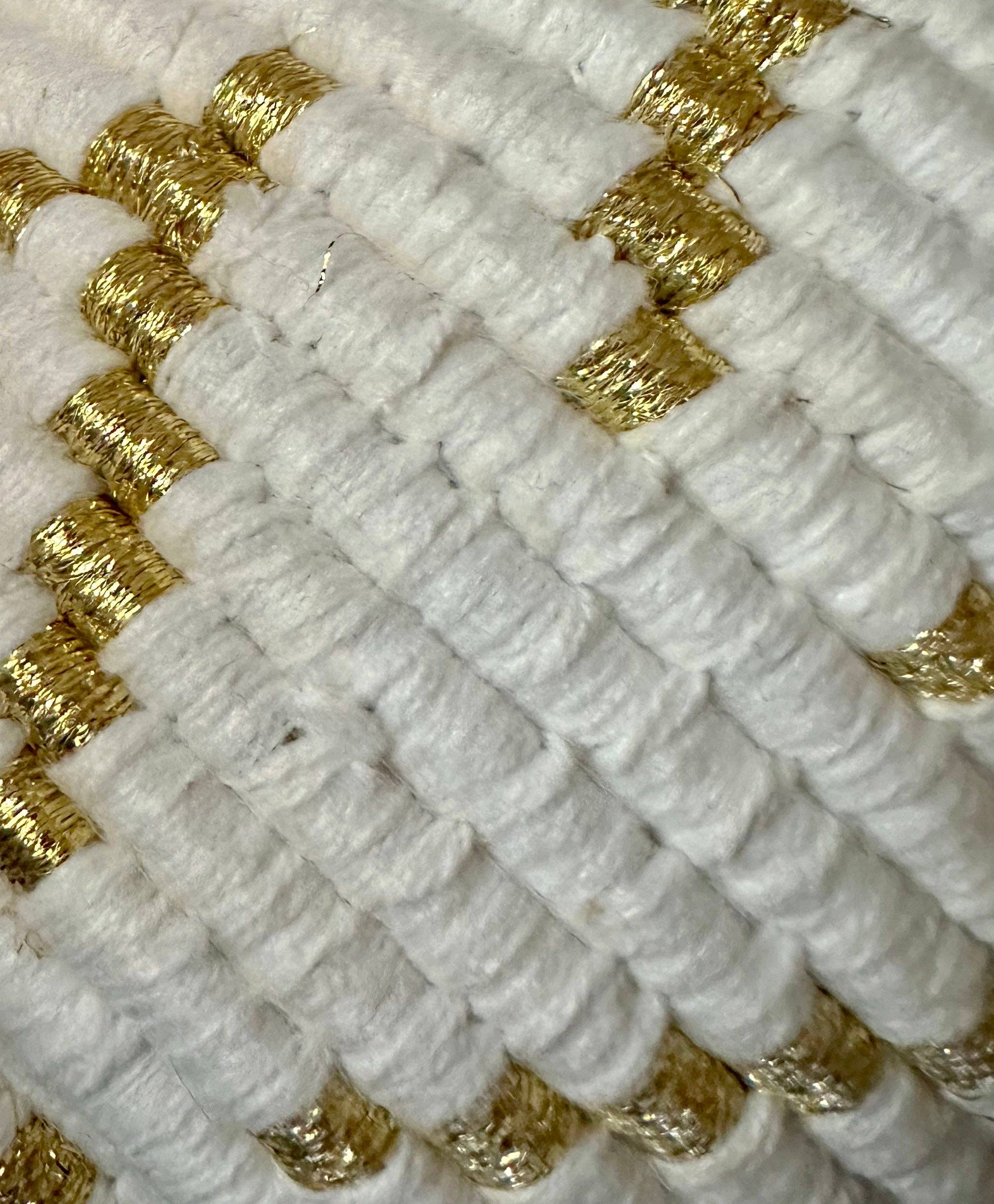 SOUK in the CITY - Vendita all'ingrosso Cestini - Cesti Berberi - bianco | oro4