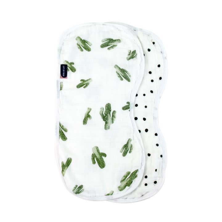 Saguaro + Dottie Oh-So-Soft Muslin Burp Cloths (2 pack) for wholesale by Bebe au Lait