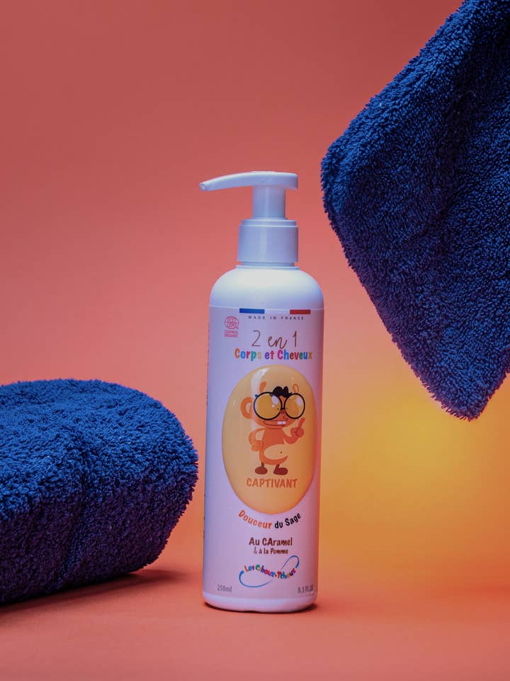 Due in Uno Shampoo
Gel Doccia Accattivante: 250 ml per la vendita all'ingrosso da parte di Les Caboux-Tchoux