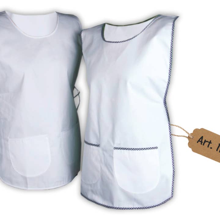 Confecciones J. Garcia – Avental por atacado – Avental duplo 119 branco0