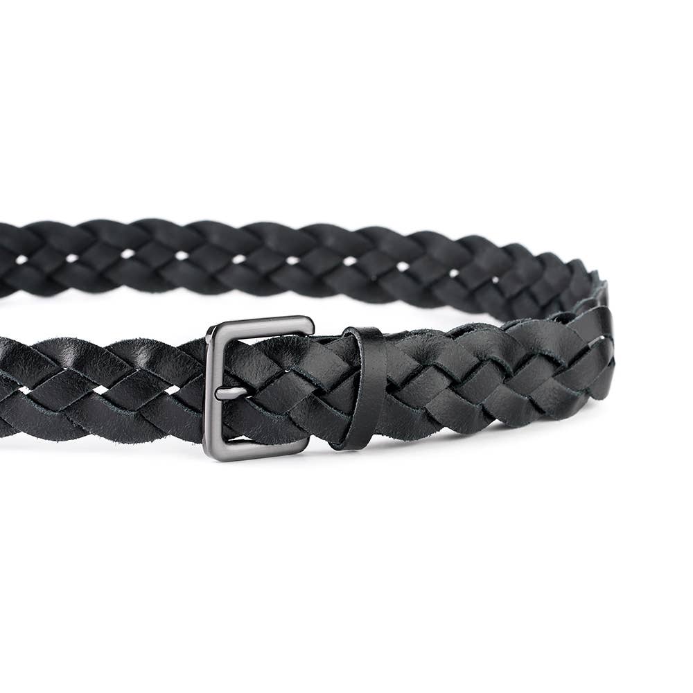 VALTICO - Vente Ceinture – femme - Ceinture tressée en cuir fabriquée en Espagne1