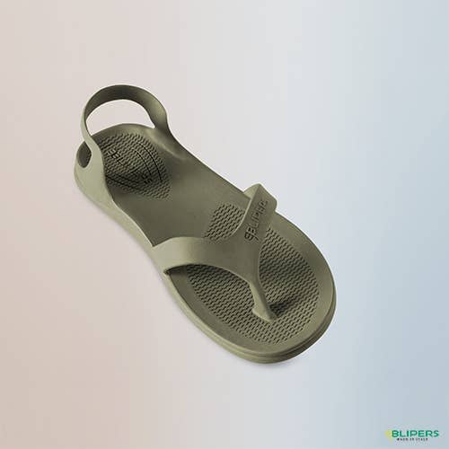 BLIPERS – Großhandel Flip-Flops – Unisex – Unisex Zehentrenner-Gummisandale DESERT GREEN - Blipers3