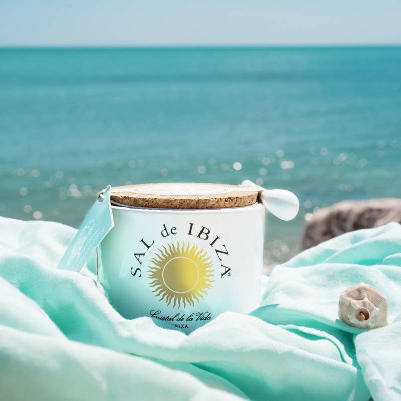 Tierra Callada - Wholesale Salt -  Sal de Ibiza - Fleur de Sel (Salt) - Ceramic pot 5.3 oz1