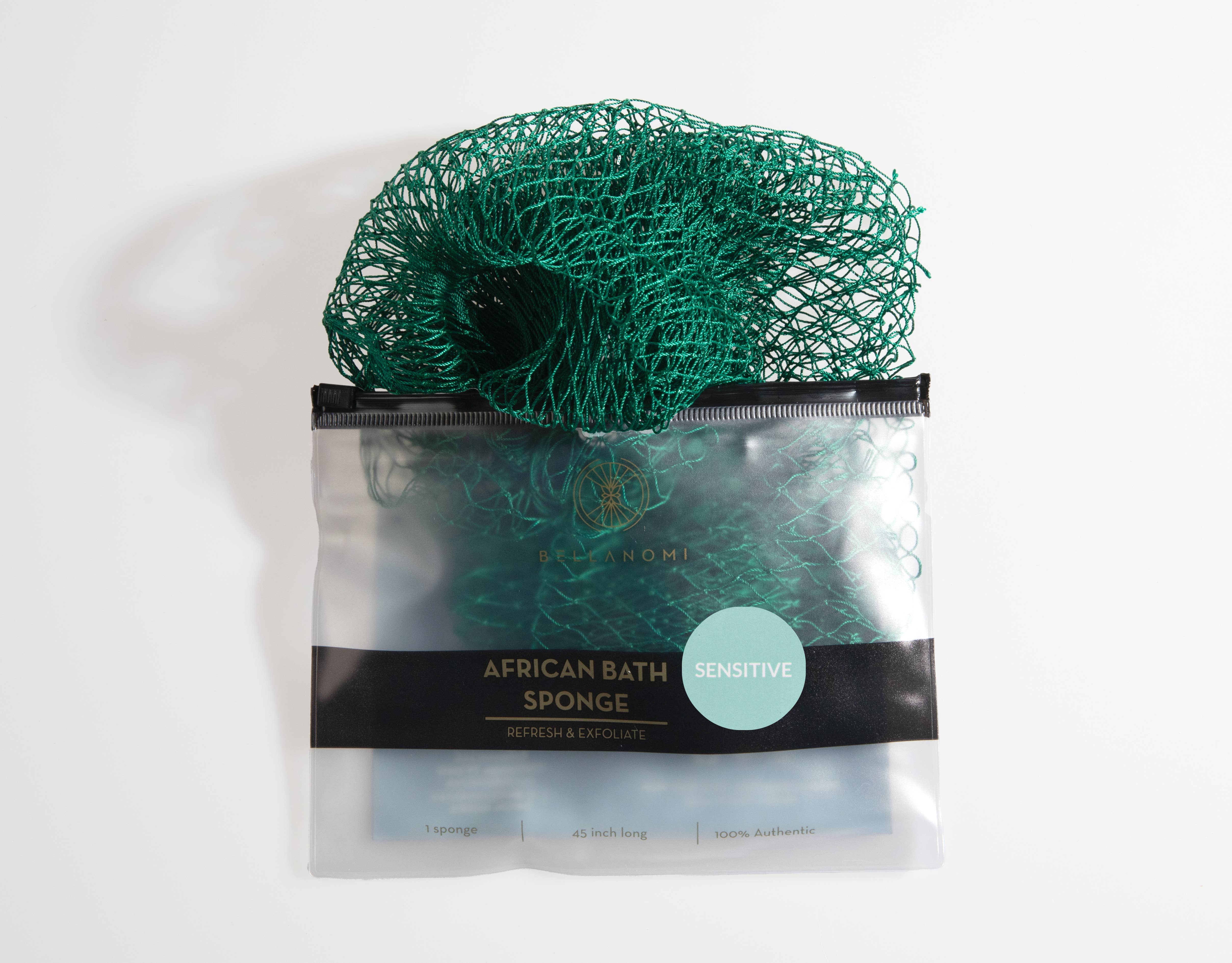 Bellanomi Skincare - Vendita all'ingrosso Spugne da bagno morbide e a rete - Spugna esfoliante africana in rete (per pelli sensibili) 114 cm7