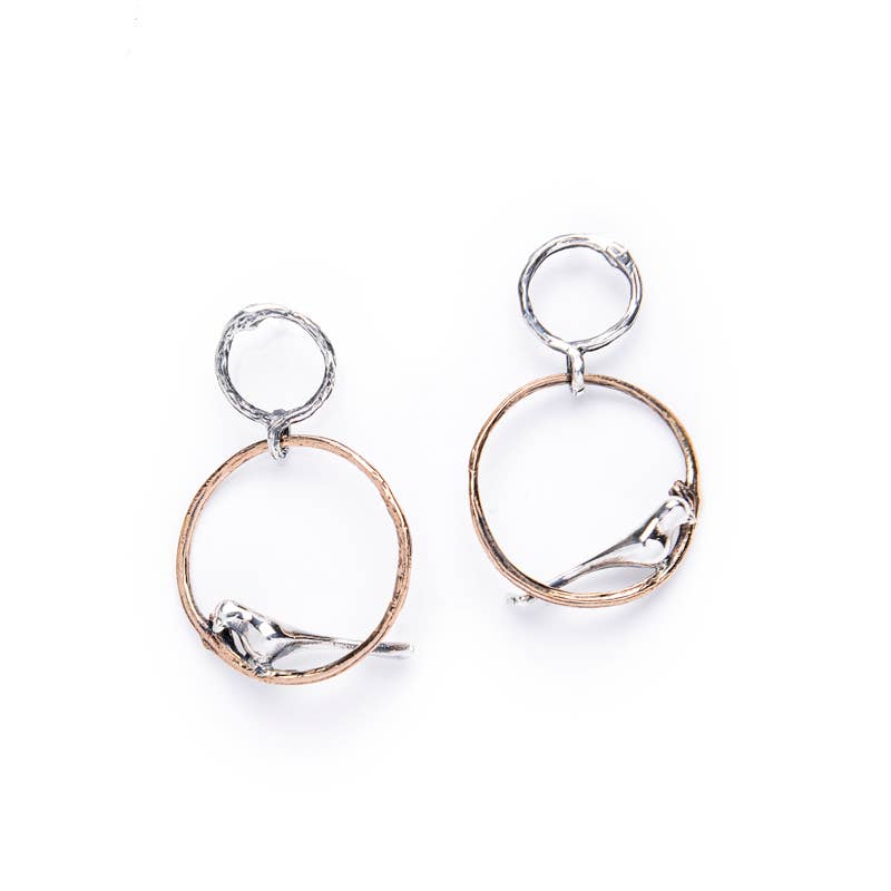 Nemoris Gioielli - Vendita all'ingrosso Orecchini pendenti - Orecchini Twigs Birds