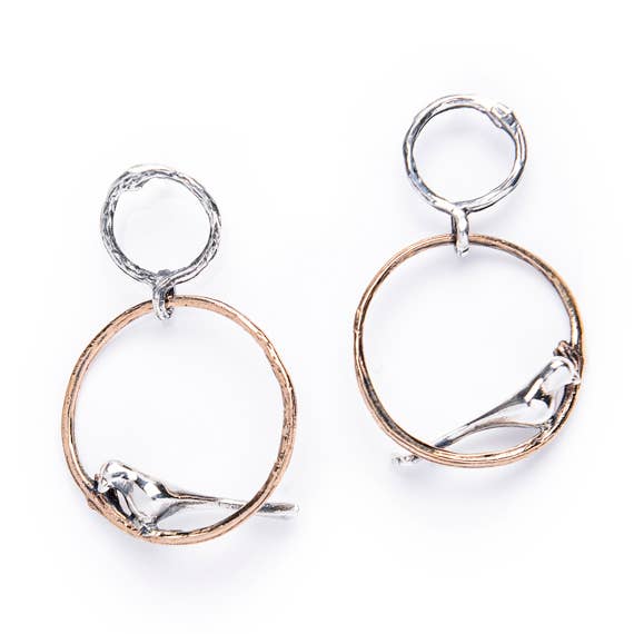 Nemoris Gioielli - Vendita all'ingrosso Orecchini pendenti - Orecchini Twigs Birds0