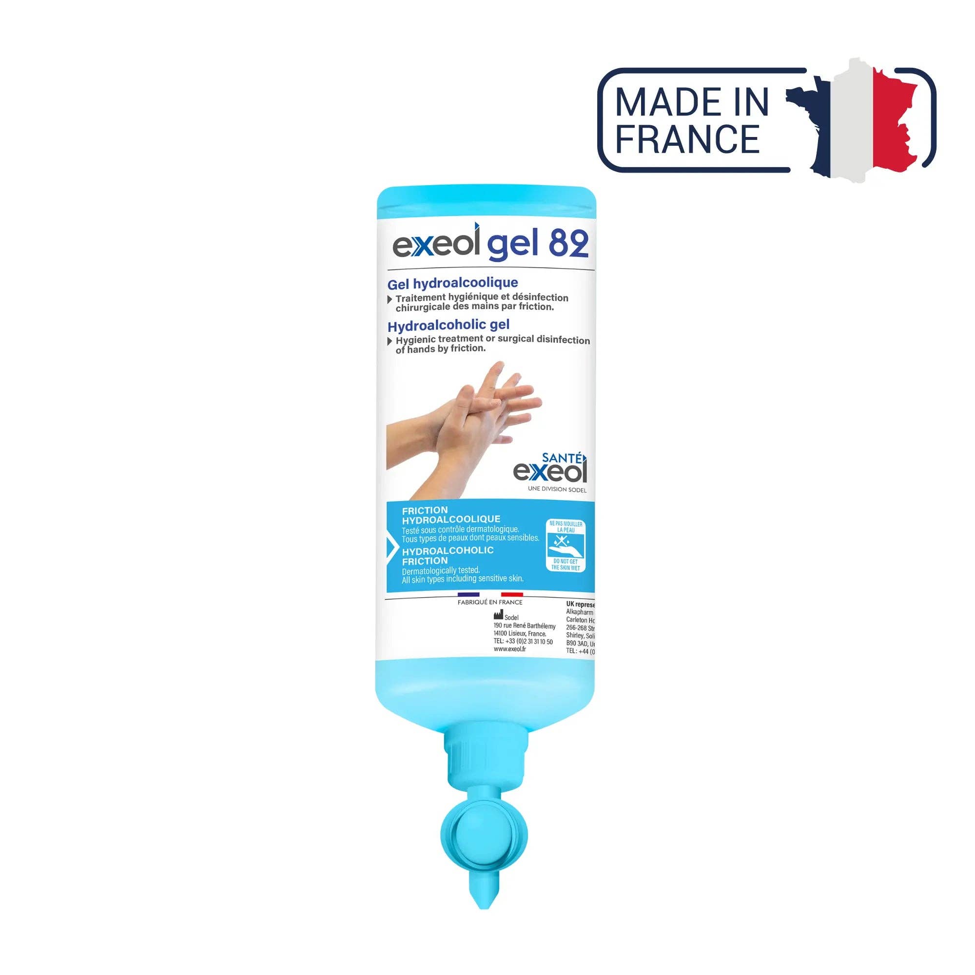 My Podologie - Wholesale Hand Sanitizer - Hydroalcoholic gel - Exeol Gel 82 - Sodel5