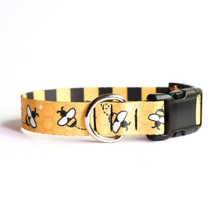 Bumblebee Dog Collar for wholesale by Clive and Bacon, LLC