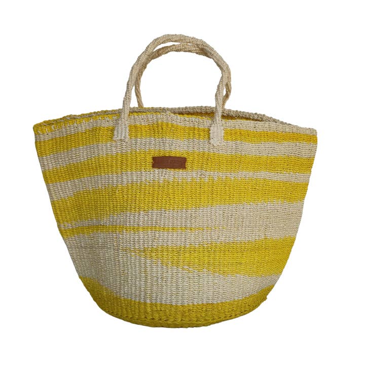 PANIER VÉGÉTALIEN WARMTH FAIT MAIN EN SISAL BEACH MARKET pour la vente par SAWA SAWA